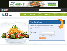 Tablet Screenshot of dietanalytics.com